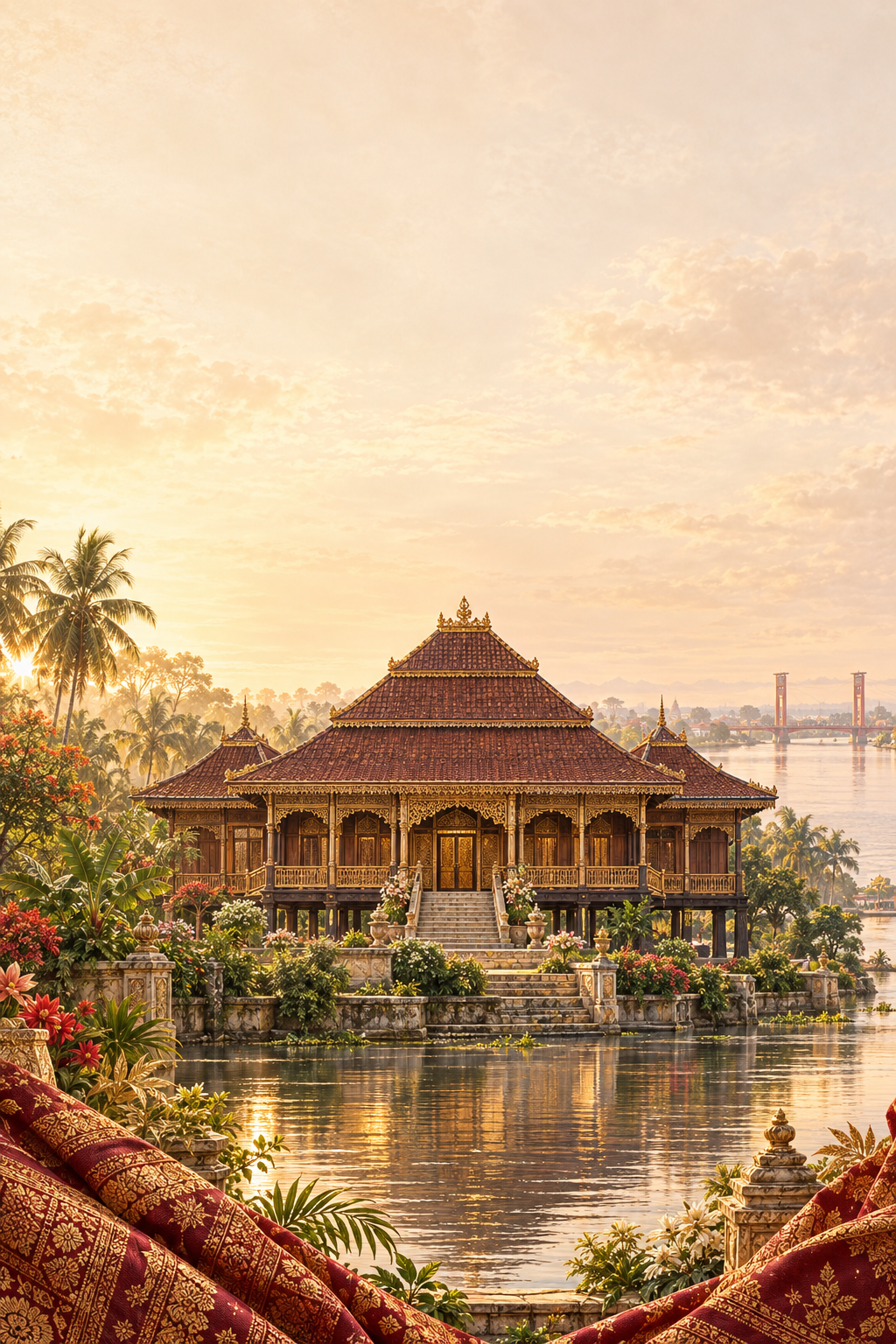 Ilustrasi undangan Palembang Songket Signature